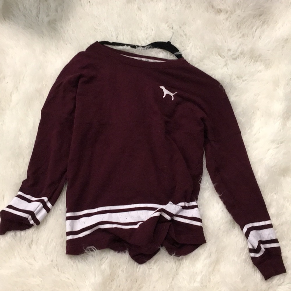 Victoria secret PINK burgundy sweater